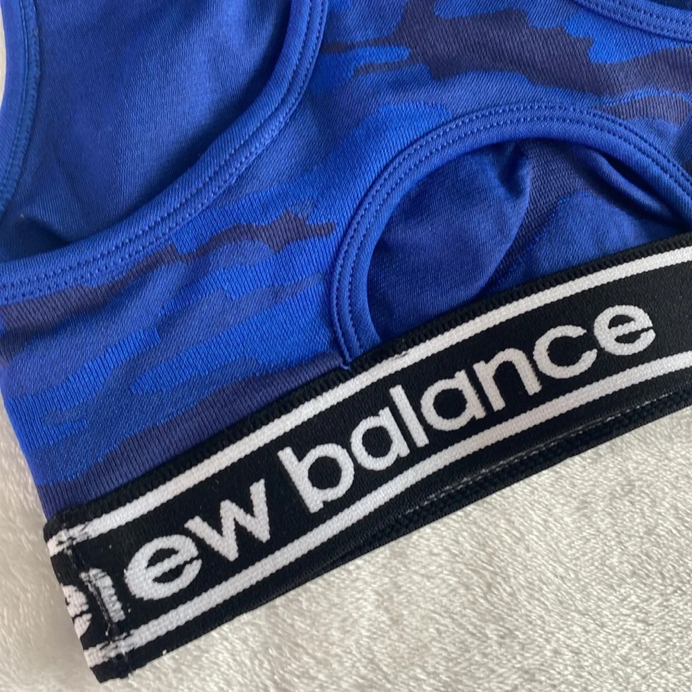 New Balance blue camo sports racerback bra - Picture 13 of 16